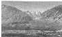 Plate 8-View of Pine Creek Canyon. Mt. Tom (13,652') at left, Mt. Morgan (13,748') at distance in center; Pine Creek lateral moraines extend eastward from mouth of canyon.