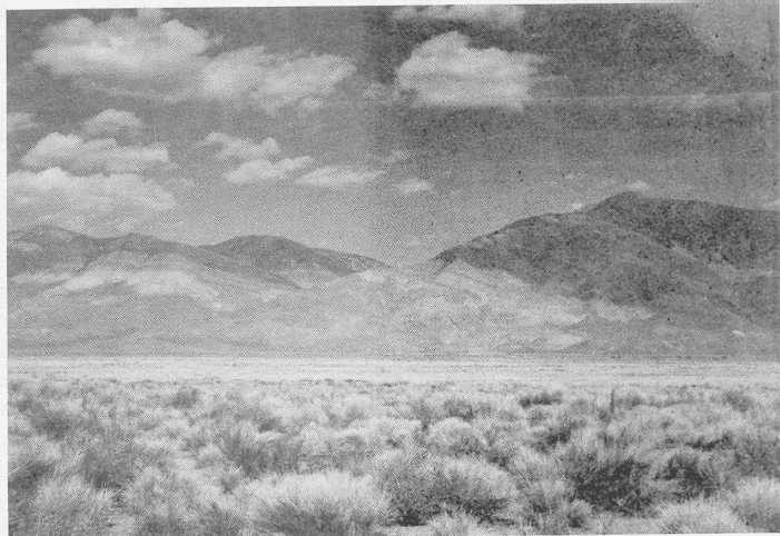 White Mountain front, north of Big Pine